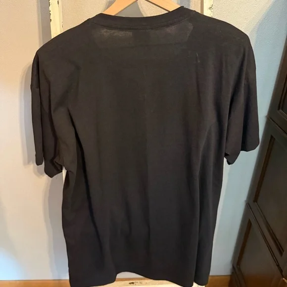 Fast Fashion of California Black 80s Inspired Embellished T-Shirt OS - Picture 7 of 11